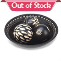 The perfect finishing touch for your room's décor, the Ebony Decorative Ball Set features three carved wooden balls with beautiful and varying designs. They are set in a matching bowl with an appealing carved interior design that will draw attention and compliments!