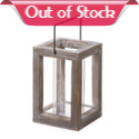 Give your home or garden the glow of rustic charm with this gorgeously unadorned candle lantern. The rectangular wood base holds a tall, clear glass cylinder that will protect the candle of your choice from the wind. Create a glowing country scene with this homespun lantern by simply adding the candle of your choice! 