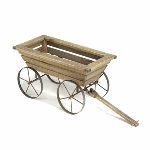 This planter can pull its weight when it comes to adding charm to your outdoor space. The Oxcart Planter has metal wagon wheels and the look of a hand-crafted oxcart from the days of yore. 