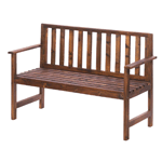 The beautiful brown tone wooded bench will make your garden or patio even more beautiful! Place this classic bench in your favorite outdoor space to enjoy the sunshine or the shade.