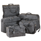 A distinctive and versatile luggage set boasting the flexible strength that only fine Jute tweed can provide. 