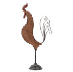 Whether your décor is wine-country Tuscan or down-home farmyard country-cute, this impressive wrought-iron rooster adds just the right touch of color and sophistication!