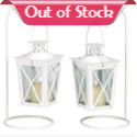 Quaint mini-lanterns recall the romance of the railroad; styled just like the signal lanterns that lined the tracks in the glory days of rail travel.