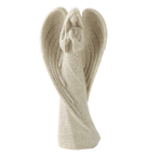 Appearing to rise from the windblown desert sand, a gentle angel folds her arms and cups her wings in reverent prayer. An earthy spiritual decoration to display with pride!