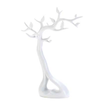 Love springs eternal as two trees merge into one and burst with budding leaves. Finished in high-gloss white, this modern jewelry stand is an artistic way to display your jewelry when you’re not wearing it. Hang your favorite necklaces, rings, earrings, and bracelets from the lively leaves and enjoy.