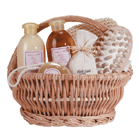 Stimulate your skin back to health with this hand- woven gift basket filled with gels, lotions, bath salts and more. Specially formulated with healing ginger.