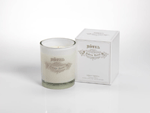 Lemon Verbena is the perfect scent to refresh your living space, from the kitchen to the bath. The French styling of this gorgeous white candle makes it a designers choice!