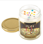 Highly scented jar candle bears the mouth-watering fragrance of fresh-baked frosted cake, taking you back in time to the magical birthday celebrations of your childhood. Brings back the very best of life’s memories!