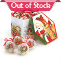 Decorate your tree with a collection of happy snowmen ornaments that will add charm and cheer to your holiday. Set in a decorative box, these frosted ornaments feature four different designs and all have red ribbons at top. 