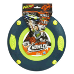 The Nerf Sports Sonic Howler Flying Disk flys so fast it practically screams! Actualy, it howls. Nerf's new technology allows the disk to glide on air and let you know that it's coming - put up your hands and perk up your ears for any of a number of flying disk-based sports! There's Ultimate Frisbee, Frisbee Baseball, Hot Box, and many more - take it with you to the park and have yourself a great time! 