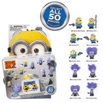 Collect all 50 minions! The Despicable Me 2 Minion Pods 10-Packs bring a surprise in every batch, and are based on the hit movie. Each individually packaged set has 10 Minions, 2 Pods, and 1 vehicle. Note: Assortment breakdown not available. Mini-figures are in blind packaging and gifure selection is random. We cannot accept requests for specific characters, nor can we accept returns on opened figures. You may receive duplicate mini-figures. 