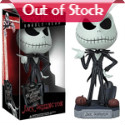 Haven't you ever wanted the Pumpkin King of Halloween Town, Jack Skellington, from The Nightmare Before Christmas sitting on your desk and bobbling his head up and down, around and about? Think of how awesome this would make your surrounding environment look and feel! This Nightmare Before Christmas Jack Skellington Bobble Head has been rendered here in excellent form as a 7-inch tall Wacky Wobbler. Jack looks great, with his extravagant pinstripe suite and vibrant white skull - just like he did in the film! 