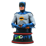 Holy Bat-busts, Batman! It's a resin bust based on the classic Batman TV show of the 1960s, featuring the Caped Crusader himself, as portrayed by Adam West! Designed by Barry Bradfield and sculpted by Jean St. Jean, the 6-inch tall Batman 1966 TV Series Batman Mini-Bust measures 6-inches tall and will be a keystone to any Batman TV series collection. 