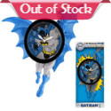 Keep time with the Dark Knight! The Batman 14-Inch 3-D Motion Clock features pendulum-swinging action. That's right, this 14-inch tall wall clock has the Caped Crusader's arms and legs moving back and forth!