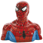 Spider-Man's totally got the cookies under lockdown. Nobody's gonna be getting to any cookies without his permission... unless they take his head off. I guess Spidey's not the best watchman for cookies since he loses his head over them, but that's ok. You'll forgive him, right? He's such a good-looking 10-inch tall ceramic cookie jar, after all! 