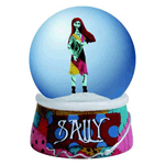 From the Nightmare Before Christmas Collection, it's the Nightmare Before Christmas Sally 2 1/2-Inch Water Globe! The globe measures 2 1/2-inches in diameter on top of a black resin base made to look like Sally's trademark, multi-colored dress. Inside the globe is a figural Sally, standing on snow. The Nightmare Before Christmas Sally 2 1/2-Inch Water Globe makes a great gift for any fan of the animated classic!