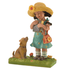 It’s the first day of school, and this little lady’s all set to study— if only her faithful canine companion could come along for the ride! This playful depiction of a magical childhood moment is guaranteed to charm both young and old alike.