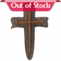 Simple in form yet stirringly spiritual, this hammered-iron and dark wood plaque faithfully recalls the loving sacrifices of our Savior. A fitting token of faith that is sure to be reverently appreciated by one and all! 