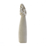 The tender love a mother has for her child is captured in simple elegance with this natural-finish statuette.