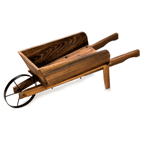 Capture the charm of a farmer’s country market with this winsome miniature flower cart! Just arrange your greenery or colorful decorative accents inside and instantly add a wagon load of blooming color to your yard.