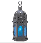 Like the deepest depths of the ocean, the azure blues of this candle lamp cast an enchanting aura of peace and tranquility. Simply place a votive inside to create an entrancing glow!