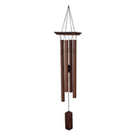 With its simple silhouette and understated color scheme, this garden chime is the very essence of English charm. Wood-look pipes turn every breath of breeze into a soothing symphony!