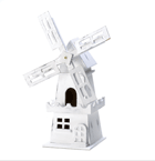 Time for the birds to go Dutch— with a windmill house, that is. Let them upgrade to this lovely distressed white birdhouse with a windmill for a little flavor of the Netherlands.