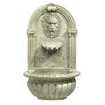 Mount this classically styled fountain on any wall to recreate the ambience and elegance of a Greco-Roman sanctuary. The look of carved stone without the weight and expense! 