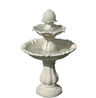 Water flows down three gracefully crafted tiers from a cleverly rendered acorn that symbolizes the huge potential that lies within very small things. Ivory alabastrite looks just like real stone!