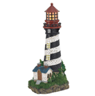 This handsome lighthouse is powered by the sun. A garden decoration which shines brightly for up to 8 hours, long after the sun is down.