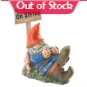 Cute Mr. Gnome stands up - or lays down! - for his rights. A witty tribute to hard working folk that's right at home whether gracing your garden, or decorating your office desk!