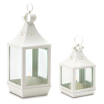 Tuck these wonderful lanterns into a favorite outdoor nook, cluster several together on a tree, or line an overhang with dancing light. Whatever your imagination desires, it's easy to grace an outdoor evening with a glimmer of shimmering light! Candle not included.