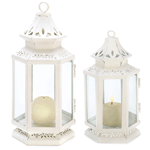 Imagine your tranquil garden at sunset, with elegant lanterns filled with twinkling light. Whether placed alone, or grouped with others, this lamp adds a magical ambiance to any evening!