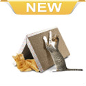 Give your cat a scratching spot that will suit their needs and your space. This scratch pad forms a tunnel your cat will love and a scratching pad that will keep him or her from using your furniture as a nail sharpener, and it folds up for easy storage. 