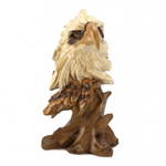 Regal and patriotic, this stunning eagle bust is the perfect tabletop or desktop accessory to enhance your decor. Expertly finished and intricately designed, this eagle bust features flowing feathery details and a wood-like base. 