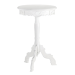 Any small space can be supremely stylish with this small Rococo accent table. Its the perfect blend of romantic design and functional beauty, and it will be ideal next to your bed, sofa or anywhere you need it. 