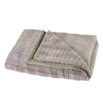 Lounge in complete comfort and snuggle in style! This gorgeous throw blanket features soft taupe and glorious texture on one side, and on the other youll discover neutral beige. Machine wash.