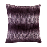 Shades of rich purple and swirl and spin designs of this decorative pillow compliment the chic style and comfort of your decor. This is the perfect pop of purple and soft luxury for any seating area or bed! Washable cover. 