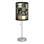 This lamp turns the timeless artwork of classic music into illuminating glow! The Beatles revolutionized music, and this slim table lamp lets you revolutionize the lighting in your room while shining a light on your love for the Fab Four. Pull the stainless steel cord to light up the Beatles album artwork that adorns the shade.