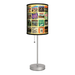 Need some Help lighting up your space? This is the perfect way to illuminate your room while showing your love for the Beatles greatest singles that are featured on the lamps yellow shade. 