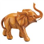 Legend states that an elephant figurine inside your home brings good fortune; why not see for yourself? Small in stature but big on looks, this beautiful wood-look elephant is a winning addition to your decor.