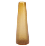 An asymmetrical glass vase is both simple and striking, lending casual color to your contemporary décor. Filled with a willowy selection of blooms, this is a centerpiece no one can ignore! Decorative purposes only.