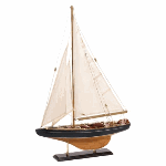 Sail away on dreams of adventure; let this magical ship be your guide! Stunning wood and canvas model is so amazingly lifelike, you’ll practically hear the waves breaking over the bow. The perfect gift for any true sailor at heart!