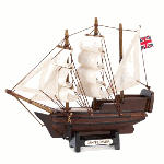 Pay tribute to our nation’s birth with this handsome historical figurine! The mighty Mayflower adds its classic image to complete your nautical or historical theme; marvelously crafted with attention to every detail.