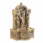 The images of classic statuary adds their timeless beauty to a faux stone tabletop fountain. This marvelous decoration beautifies your surroundings with magical and dazzling light. 