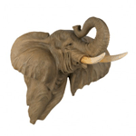 Elephants are thought to bring luck and financial success to the home. Place this realistic pachyderm on your wall for a striking decorative focal point and then some! 