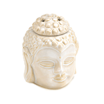 Welcome tranquility and aroma into your home with the Peaceful Buddha Oil Warmer. Lift the top to add the scented oil of your choice, and with a candle tucked in the back, your room will be filled with relaxing scent. Even when not in use, the face of peaceful Buddha will have a calming influence on your home. Even when not in use, the face of peaceful Buddha will have a calming influence on your home.