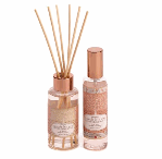 Your surroundings take on a special romance as the air fills with the aroma of a French flower garden. Room spray and oil diffuser disperse the delicate scent of sweet pea and rose vines for a subtle sensual delight.