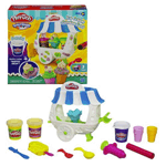 Your little ones will create the swirliest, most realistic-looking "ice cream" treats ever with the Play-Doh Sweet Shoppe Ice Cream Sundae Cart Playset! Help them create a Play-Doh sundae or bars with "ice cream" swirls made of Play-Doh modeling compound. Then they can use the softer, smoother Play-Doh Plus compound to crank out some "whipped cream" to top it all off! Includes cart, ice cream dish, 2 cones, spoon, scoop, roller, ice-cream bar book mold, 2 ice-cream bar sticks, extruder, 2 cans of Confetti Play-Doh modeling compound and 1 can of Play-Doh Plus compound. 