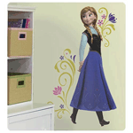 Help Anna find her sister on the trek through the cold with this giant Frozen wall decal. Removable and repositionable, these officially licensed decals are easy to assemble on any smooth surface. Simply peel the first decal from the backing, stick it to your wall or surface of choice, and repeat with the following pieces. A great decorating pick for any Frozen fan! 